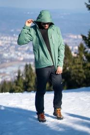 Husky Neoni M green pánská hardshell bunda