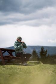 Husky Neoni M green pánská hardshell bunda