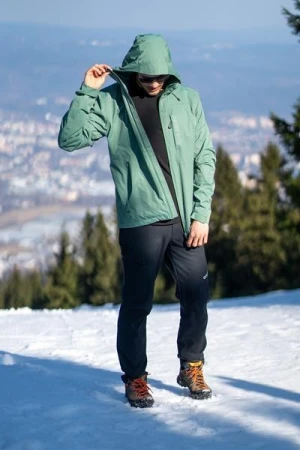 Husky Neoni M green pánská hardshell bunda