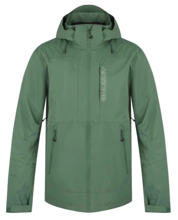 Husky Neoni M green pánská hardshell bunda