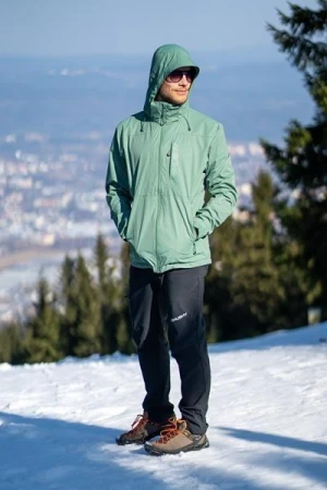 Husky Neoni M green pánská hardshell bunda
