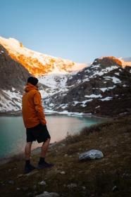 Husky Neoni M mustard pánská hardshell bunda