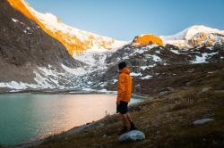 Husky Neoni M mustard pánská hardshell bunda