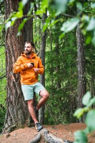 Husky Neoni M mustard pánská hardshell bunda