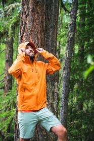 Husky Neoni M mustard pánská hardshell bunda