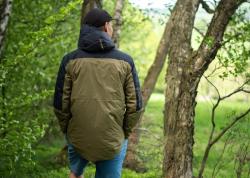 Husky Nickin M khaki/black pánská hardshell bunda