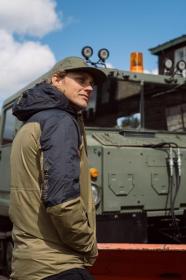 Husky Nickin M khaki/black pánská hardshell bunda