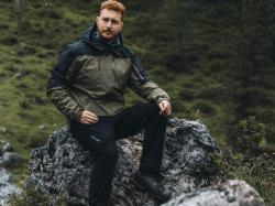 Husky Nickin M khaki/black pánská hardshell bunda