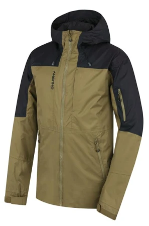 Husky Nickin M khaki/black pánská hardshell bunda