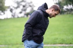 Husky Nesebi M brown pánska hardshellová plnená bunda