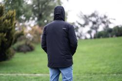 Husky Nesebi M brown pánska hardshellová plnená bunda