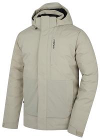 Husky Nurme M beige pánska hardshellová plnená bunda