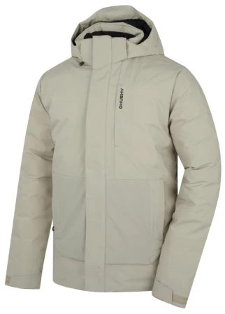 Husky Nurme M beige pánská hardshellová plněná bunda