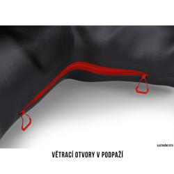 Husky Gambola M black blue pánská lyžařská bunda + šátek Kilpi