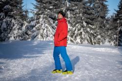 Husky Gambola M black blue pánská lyžařská bunda + šátek Kilpi