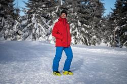 Husky Gambola M black blue pánská lyžařská bunda + šátek Kilpi