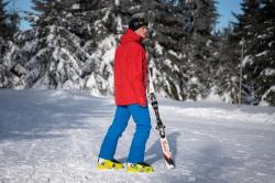 Husky Gambola M black blue pánská lyžařská bunda + šátek Kilpi