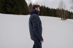 Husky Gambola M black blue pánská lyžařská bunda + šátek Kilpi