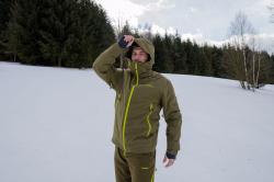 Husky Gambola M black blue pánská lyžařská bunda + šátek Kilpi