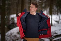 Husky Gambola M dk. khaki pánská lyžařská bunda + šátek Kilpi