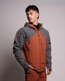 Husky Geilo M brown/grey pánská lyžařská bunda