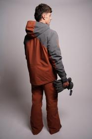 Husky Geilo M brown/grey pánská lyžařská bunda