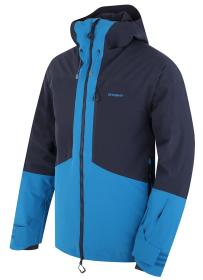 Husky Gomez M black blue/blue pánska lyžiarska bunda + šál Kilpi