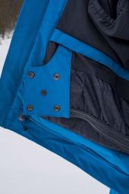 Husky Gomez M black blue/blue pánská lyžařská bunda + šátek Kilpi