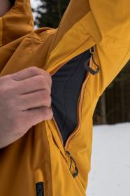 Husky Gomez M mustard/yellow pánská lyžařská bunda + šátek Kilpi