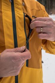 Husky Gomez M mustard/yellow pánská lyžařská bunda + šátek Kilpi