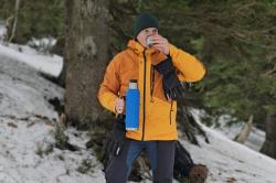 Husky Gomez M mustard/yellow pánská lyžařská bunda + šátek Kilpi