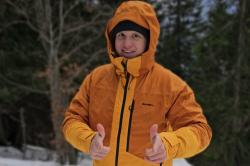 Husky Gomez M mustard/yellow pánská lyžařská bunda + šátek Kilpi