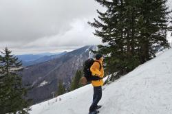 Husky Gomez M mustard/yellow pánská lyžařská bunda + šátek Kilpi