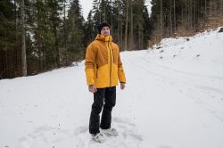 Husky Gomez M mustard/yellow pánská lyžařská bunda + šátek Kilpi