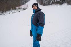 Husky Gomez M mustard/yellow pánská lyžařská bunda + šátek Kilpi