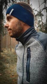 Husky Merband 1 černá pánská merino čelenka