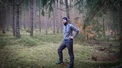 Husky Merband 1 turquoise pánská merino čelenka