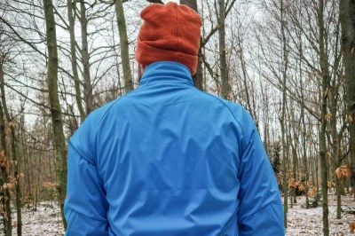 Husky Merhat 1 blue pánská merino čepice