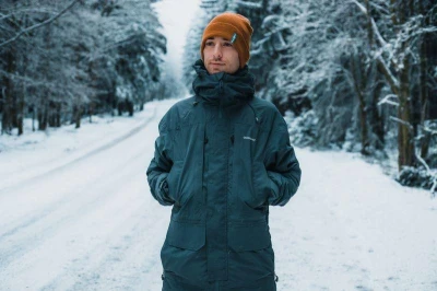 Husky Merhat 1 blue pánská merino čepice