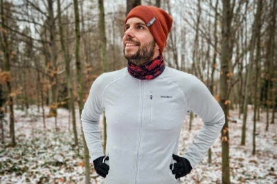Husky Merhat 1 green pánská merino čepice
