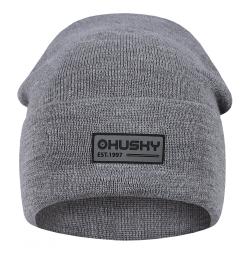 Husky Merhat 1 lt. grey melange pánská merino čepice
