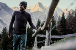 Husky Merhat 1 lt. grey melange pánská merino čepice