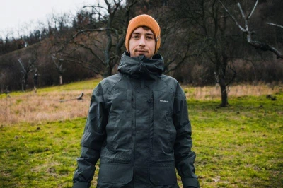 Husky Merhat 1 grey pánská merino čepice