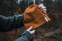 Husky Merhat 1 khaki pánská merino čepice