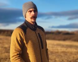 Husky Merhat 3 brown pánská merino čepice