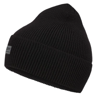 Husky Meru black pánská merino čepice
