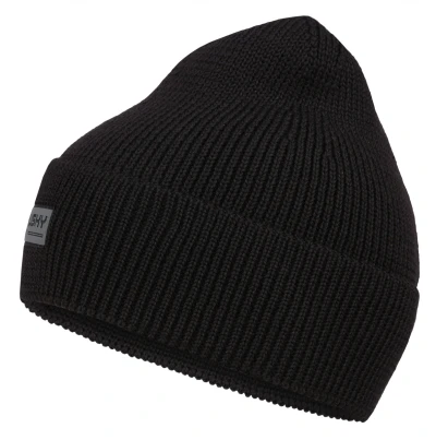Husky Meru black pánská merino čepice