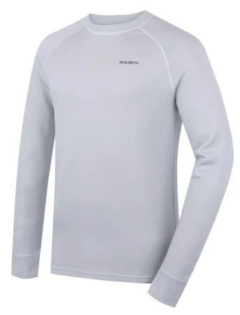 Husky Aron M light grey pánská merino mikina Husky Aron M light grey pánská merino mikina