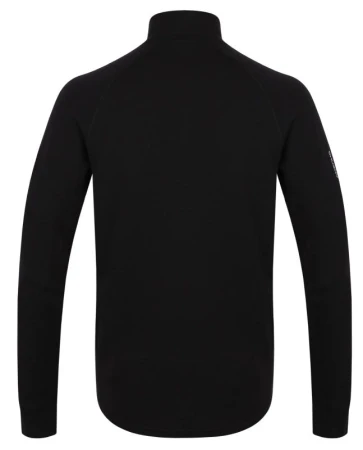 Husky Aron Zip M black pánska merino mikina