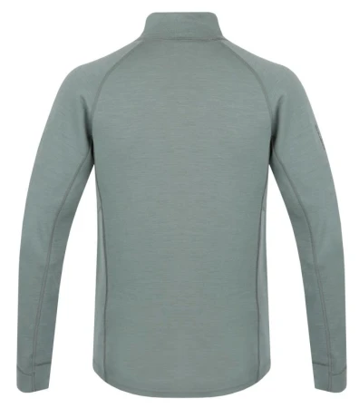 Husky Aron Zip M faded green pánska merino mikina